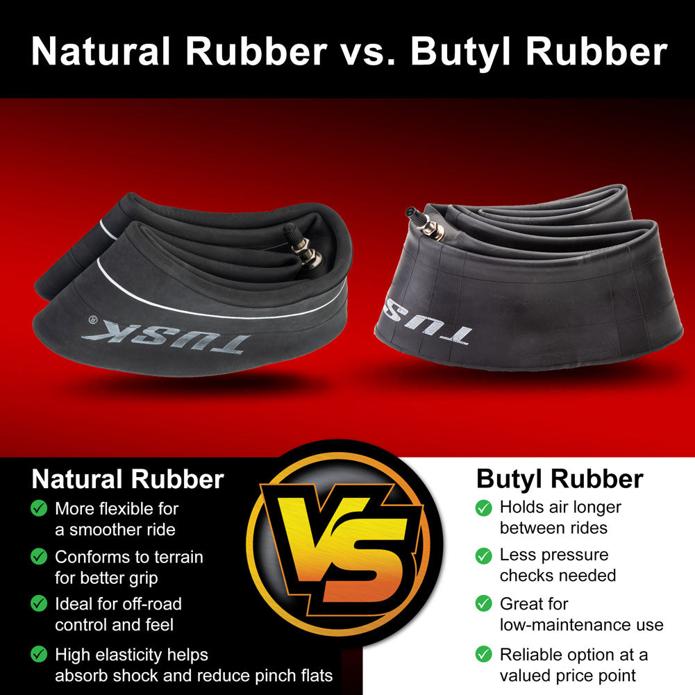 Tusk Ultra Heavy Duty 4mm Butyl Rubber Motorcycle Tube